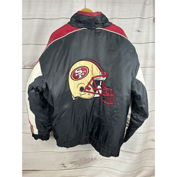 Vtg Pro Player 90'sSan Francisco 49ers Reversible Jacket Mens Large Please Read - Picture 1 of 8